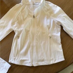 Athleta White Zip-Up Jacket